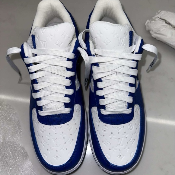 Nike x Louis Vuitton x Virgil Abloh Air Force 1’s AF1s LV Blue/White - Picture 11 of 12